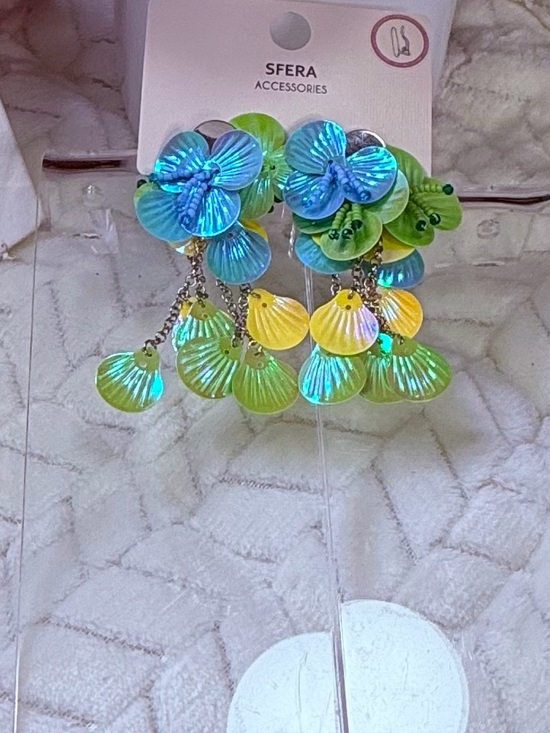 SFERRA Jewelry - Vibrant Floral Multicolor Earrings